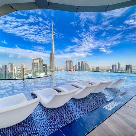 Highest Infinity Pool In Downtown Dubai Lägenhet Exteriör bild