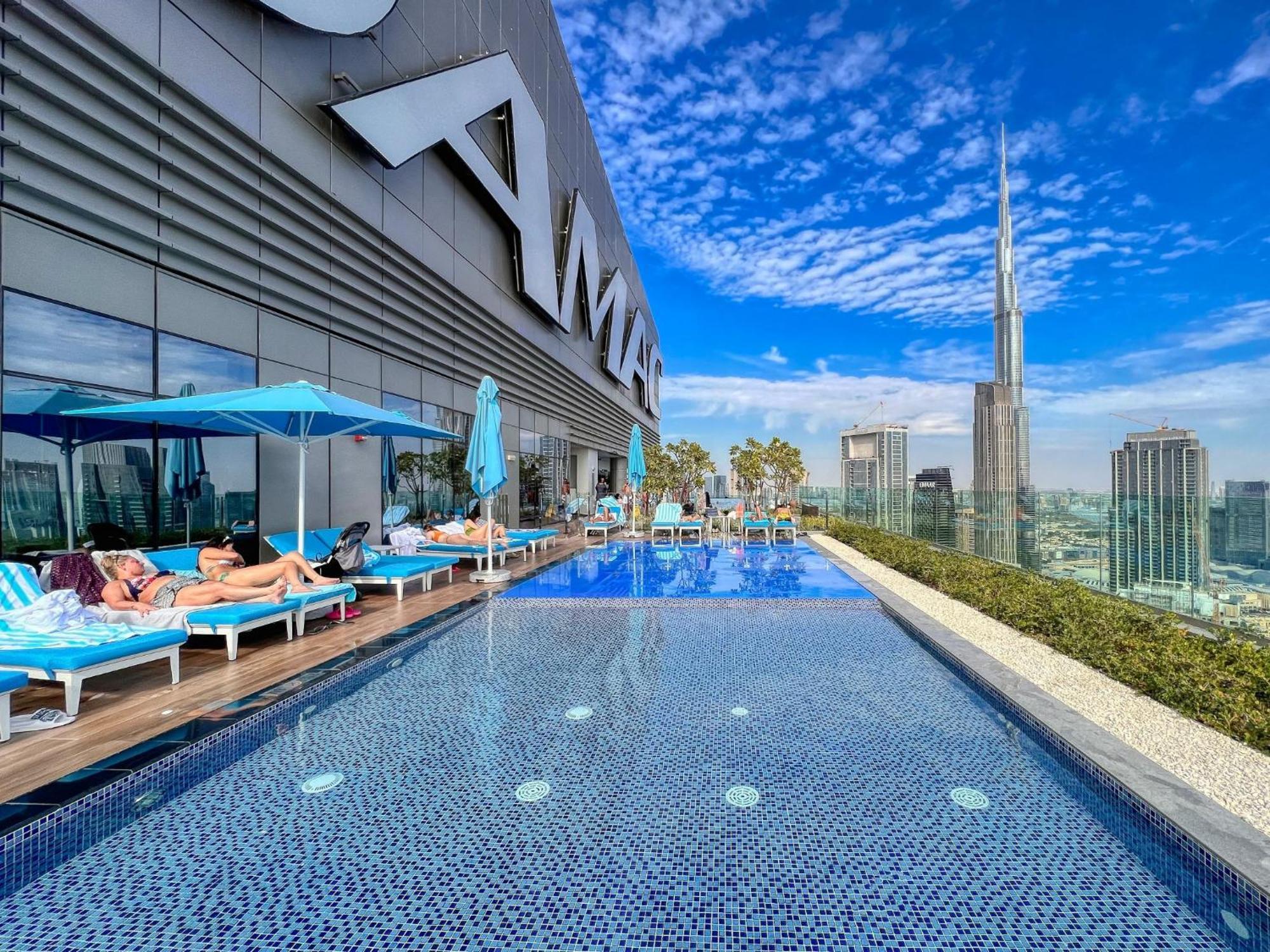 Highest Infinity Pool In Downtown Dubai Lägenhet Exteriör bild